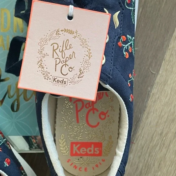 Keds Rifle Company Crew Kick Strawberry Embroidered Sneaker - Picture 10 of 11